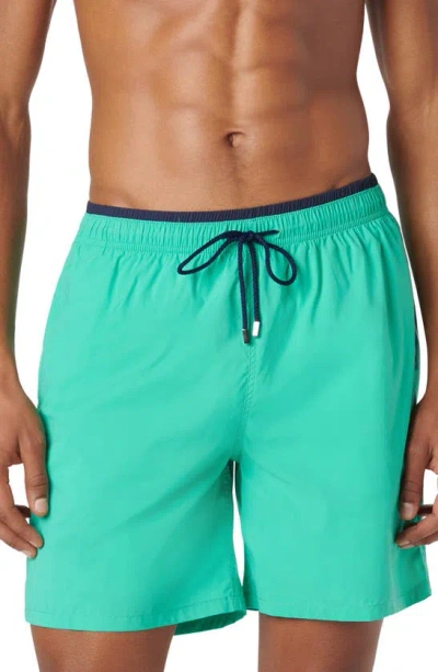 Bugatchi Quinn Swim Trunks In Menthol