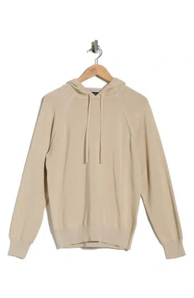 Bugatchi Raglan Sleeve Cotton Hoodie In Neutral