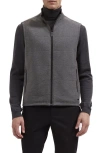 Bugatchi Reversible Knit Vest In Black