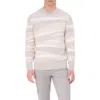 Bugatchi Ripple Wool & Cotton Sweater In Willow