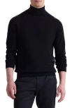 Bugatchi Sawyer Merino Wool Turtleneck Sweater In Black