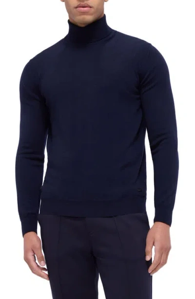 BUGATCHI BUGATCHI SAWYER MERINO WOOL TURTLENECK SWEATER