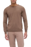 Bugatchi Scott Crewneck Merino Wool Sweater In Tobacco