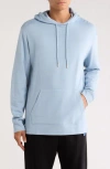 Bugatchi Seam Knit Hoodie In Blue