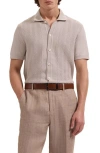 Bugatchi Short Sleeve Cardigan In Gray