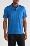 Bugatchi Short Sleeve Knit Polo In Multi