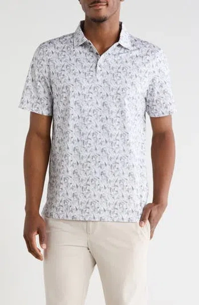 Bugatchi Short Sleeve Knit Polo In White