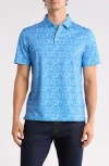 Bugatchi Short Sleeve Polo In Blue
