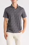 Bugatchi Short Sleeve Polo In Gray