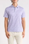 Bugatchi Short Sleeve Polo In Purple