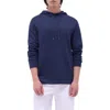 Bugatchi Slim Fit Hoodie In Blue