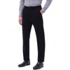 Bugatchi Slim Tailored Fit Flat Front Soft Touch Knit Dress Pants In Black