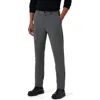 Bugatchi Slim Tailored Fit Flat Front Soft Touch Knit Dress Pants In Gray