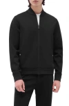 Bugatchi Soft Touch Knit Bomber Jacket In Black