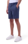 Bugatchi Soft Touch Knit Pintuck Pants In Navy