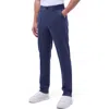 Bugatchi Soft Touch Knit Pintuck Pants In Navy