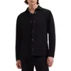Bugatchi Soft Touch Knit Shirt Jacket In Black