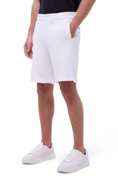 Bugatchi Soft Touch Knit Shorts In Chalk