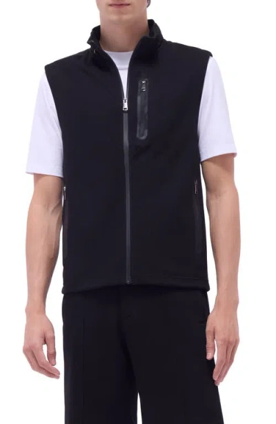 Bugatchi Soft Touch Knit Vest In Black