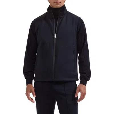 Bugatchi Soft Touch Knit Vest In Blue