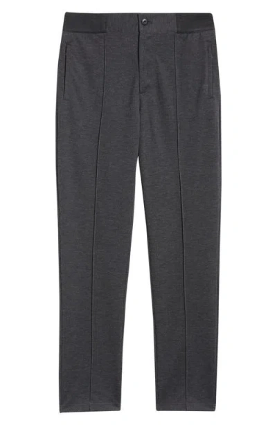 Bugatchi Soft Touch Pintuck Knit Pants In Black