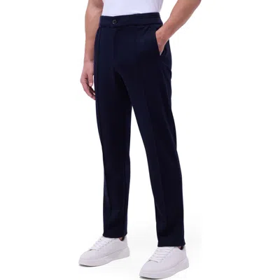 Bugatchi Soft Touch Pintuck Knit Pants In Blue