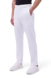 Bugatchi Soft Touch Knit Pintuck Pants In Chalk