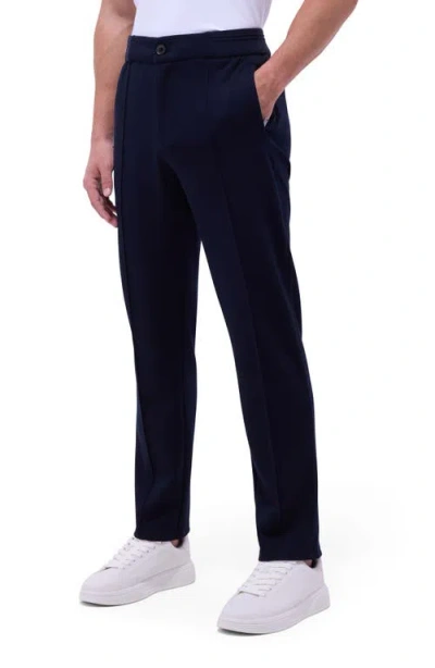Bugatchi Soft Touch Pintuck Pants In Navy