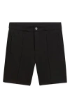 Bugatchi Soft Touch Pintuck Shorts In Black