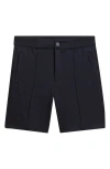 Bugatchi Soft Touch Pintuck Shorts In Black