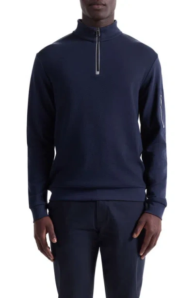 BUGATCHI BUGATCHI SOFT TOUCH QUARTER ZIP