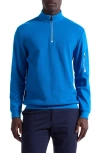 Bugatchi Soft Touch Quarter Zip In Blue