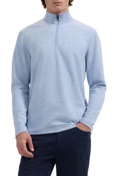 Bugatchi Soft Touch Quarter Zip Pullover In Multi