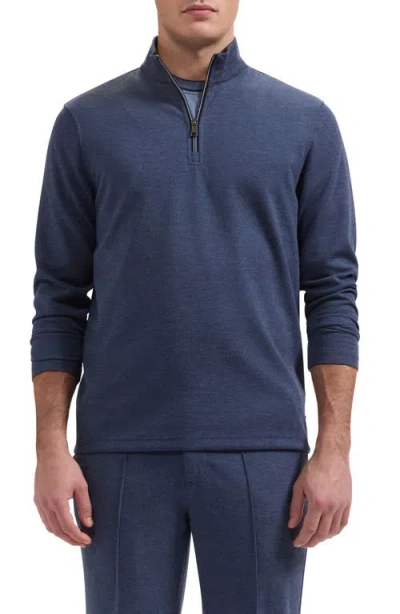Bugatchi Soft Touch Quarter Zip Pullover In Multi