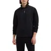 Bugatchi Soft Touch Quarter Zip Sweatshirt In Black