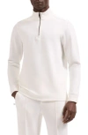 Bugatchi Soft Touch Quarter Zip Sweatshirt In Gray