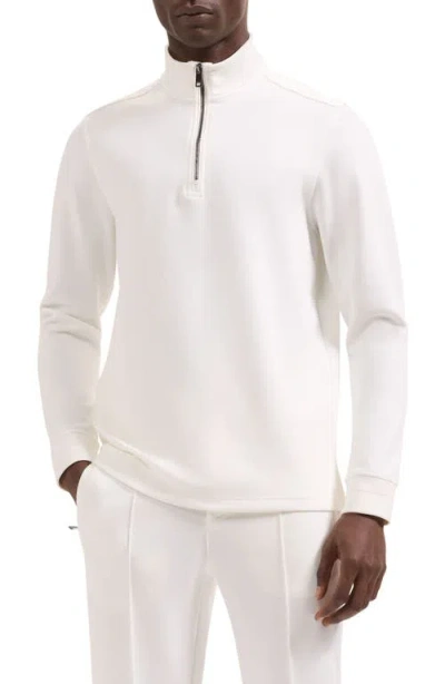 BUGATCHI BUGATCHI SOFT TOUCH QUARTER ZIP SWEATSHIRT