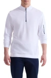 Bugatchi Soft Touch Quarter Zip In White