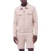 Bugatchi Soft Touch Zip Knit Shirt Jacket In Neutral