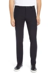 Bugatchi Solid Stretch Pants In Black