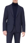 Bugatchi Solid Stretch Wool Travel Blazer In Navy