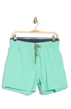 Bugatchi Solid Swim Trunks In Mint