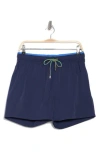 Bugatchi Solid Swim Trunks In Navy