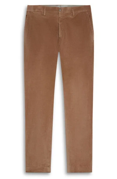 Bugatchi Straight Leg Corduroy Pants In Brown