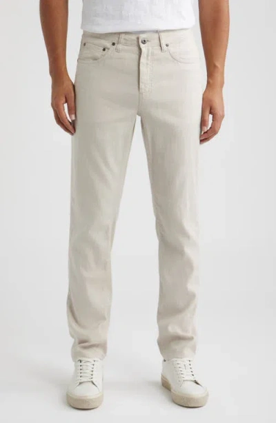 Bugatchi Straight Leg Five Pocket Pants In Neutral