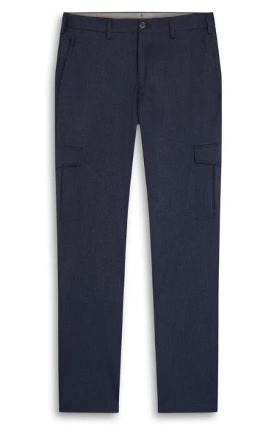 Bugatchi Stretch Cargo Pants In Blue