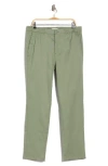 Bugatchi Stretch Cotton & Linen Pants In Green