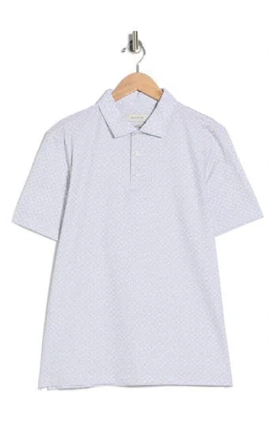 Bugatchi Stretch Cotton Knit Polo In Blue