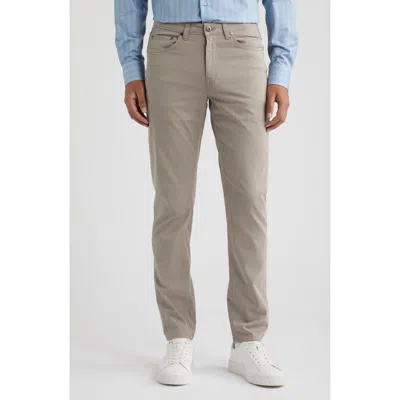 Bugatchi Stretch Cotton Pants In Brown