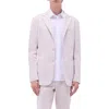 Bugatchi Stretch Linen & Cotton Blend Blazer In Stone